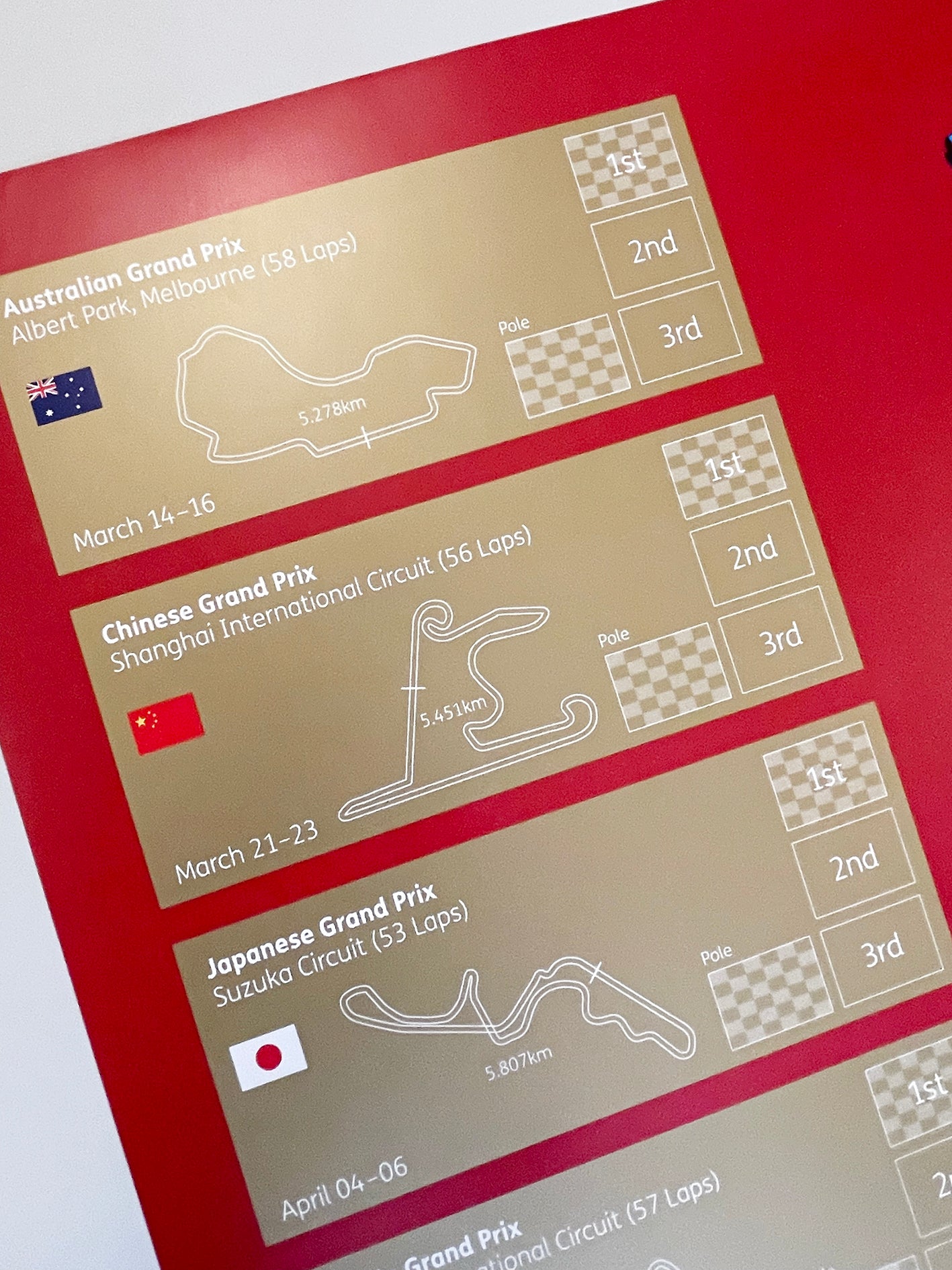 2025 Formula 1 Poster & sticker set